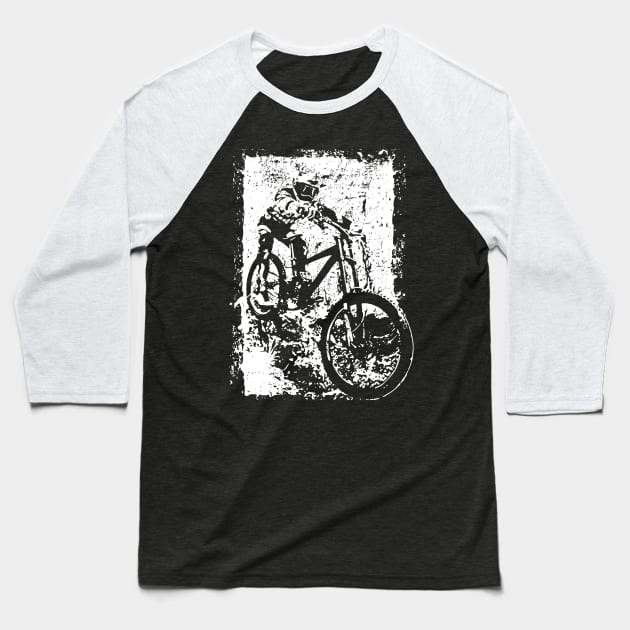 MTB Downhill Shirt Baseball T-Shirt by HBfunshirts